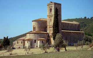 abbey in montalcino